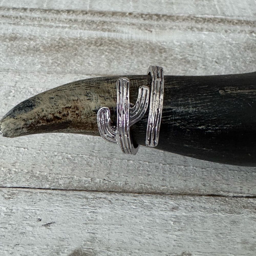 Silver Cactus Ring